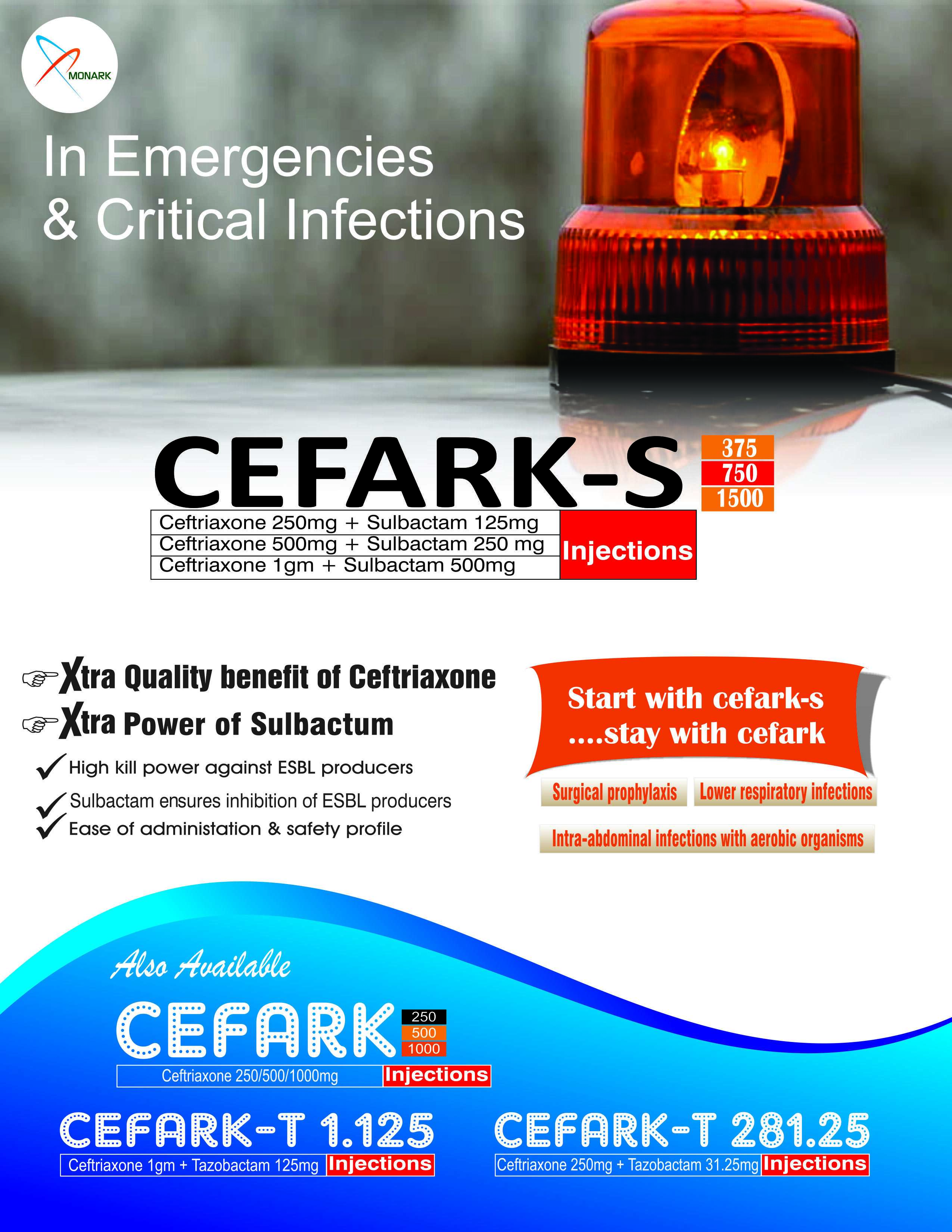 CEFARK-T 281.25 INJECTION